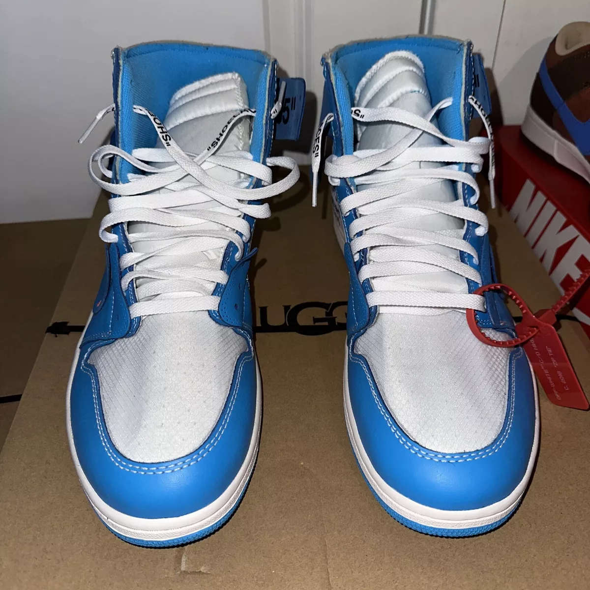 Off White x Air Jordan 1 Retro High OG UNC AQ0818-148