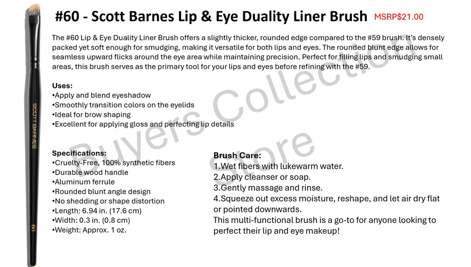 13 Pcs full set of scott barnes brushes-New! Authentic! MSRP$447.00 - Image 4 of 4