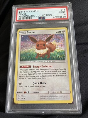 Eevee 11/12 PSA MINT 9 Holo Rare McDonalds Collection 2018 Pokmon Card | eBay Eevee 11/12 PSA MINT 9 Holo Rare McDonalds Collection 2018 Pokmon Card | eBay