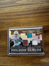 2021 Spectra Jaylen Waddle RC Building Blocks Hyper Prizm #/75 Triple Patch