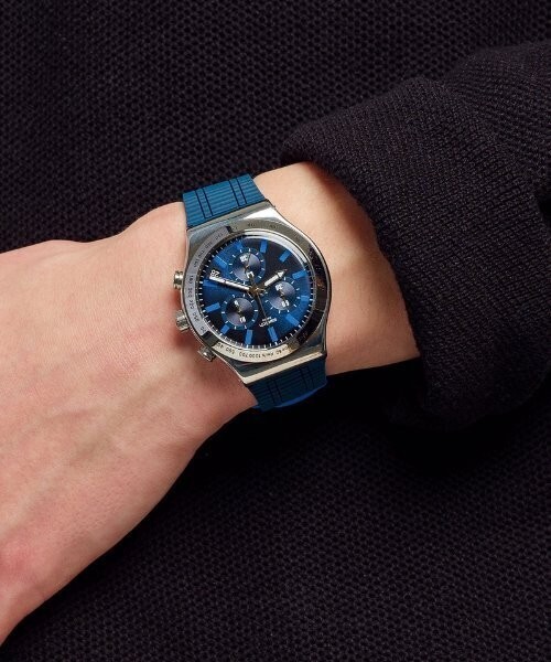 Swatch ELECTRIC BLUE YVS478 Unisex Swiss From JAPAN