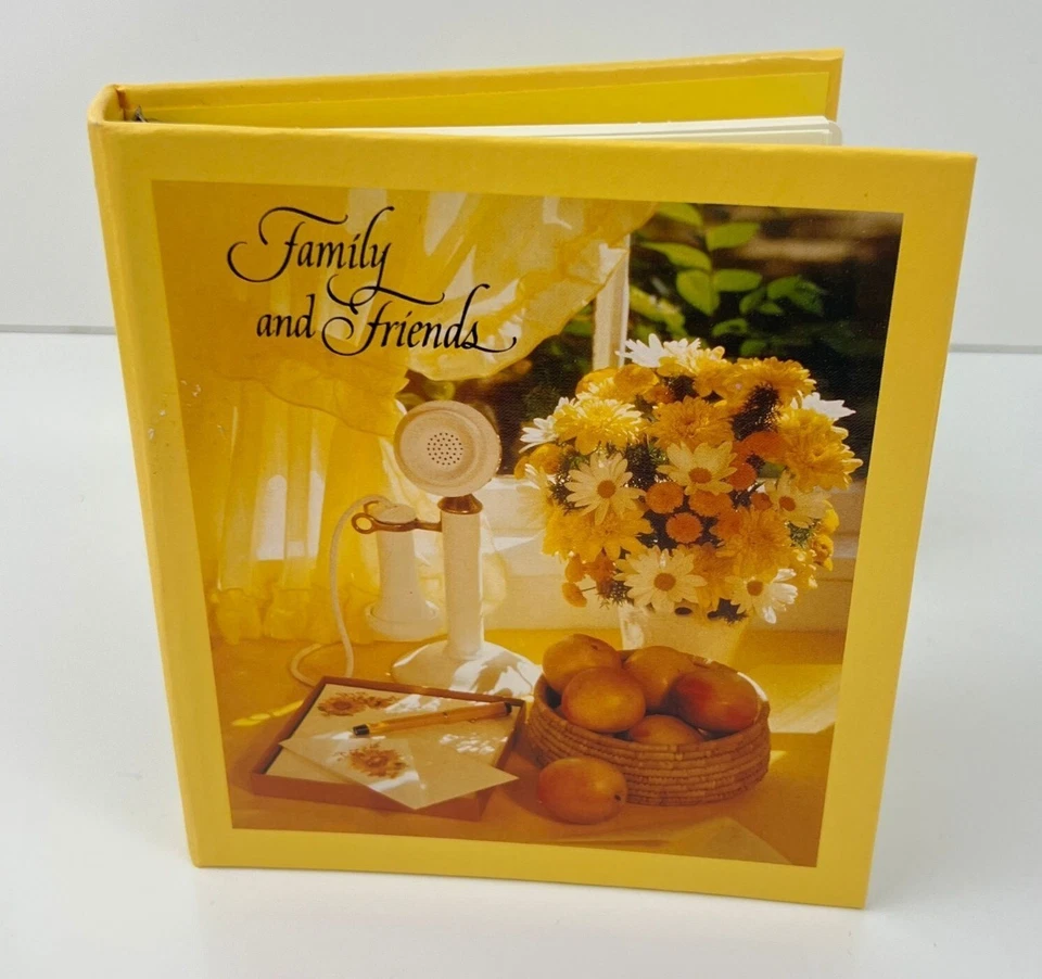 Vintage Hallmark Address Book 6 Ring Binder Unused "Family and Friends" With Box - Image 2 of 4