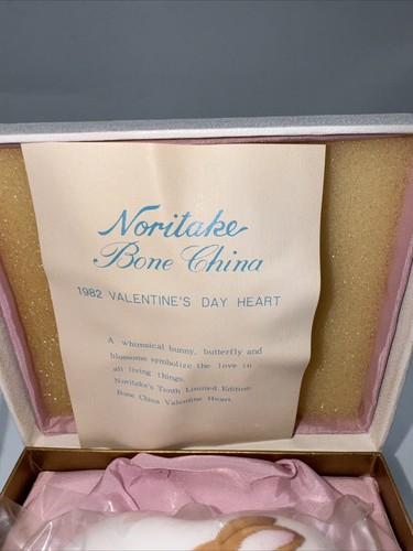 1982 Noritake Valentine's Day Heart/Paperweight Orig. Box Ltd. Edition of 1,000 - Picture 2 of 2