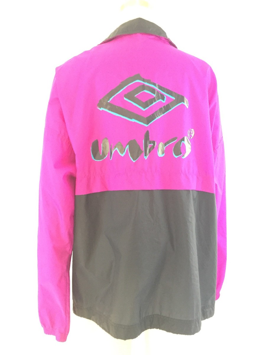 Vintage Umbro Mens Blue Purple Zip Up Embroidered Logo Ski Jacket