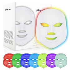 7 Colors LED Light Photon Face Neck Mask Rejuvenation Skin Therapy Anti-Aging 