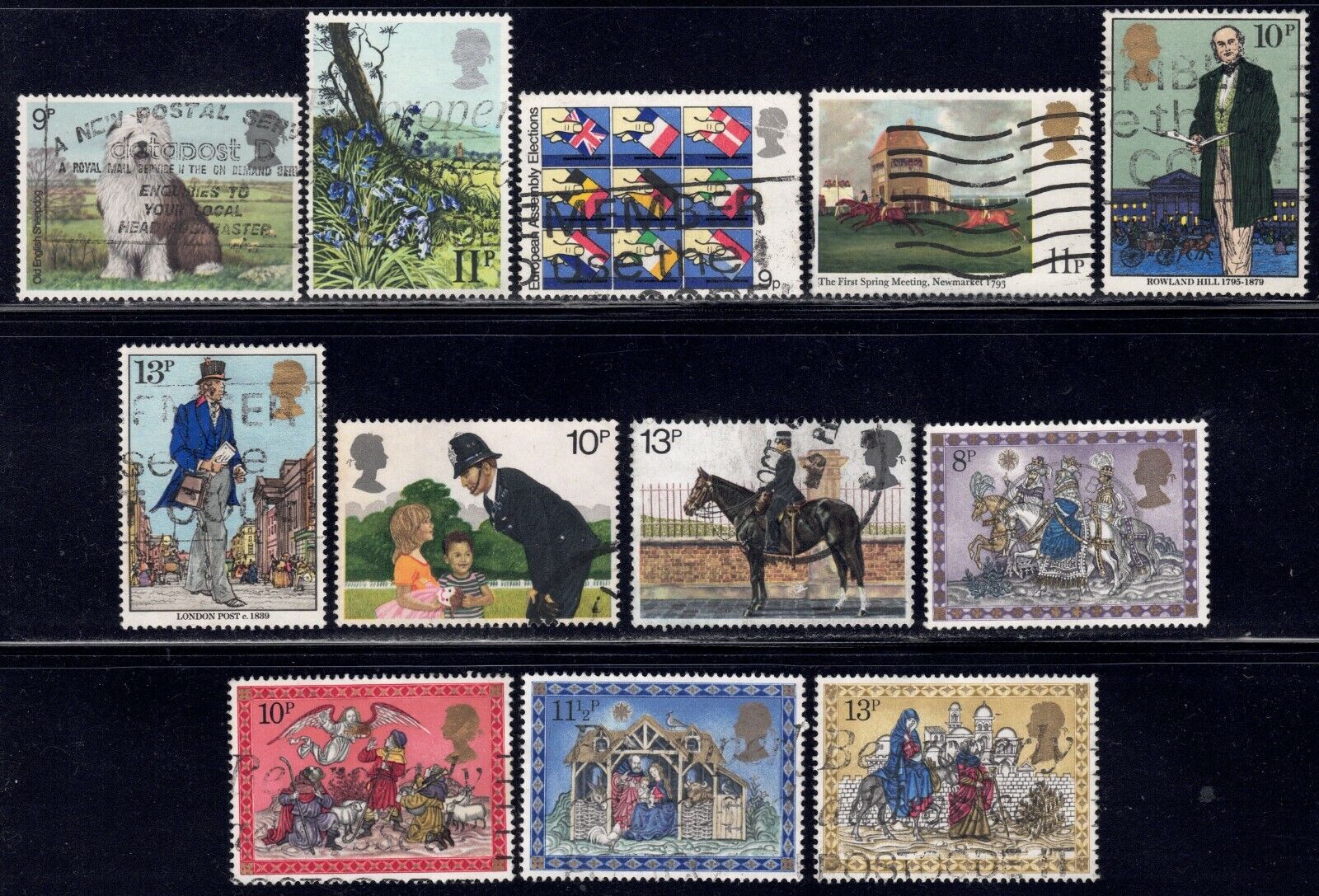 1979 Great Britain SC# 851-882 - F VF - Flowers - 12 Different S