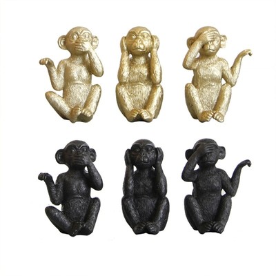 Decorative Animal Statue 3pcs Household Outdoor Garden Yard Decoration