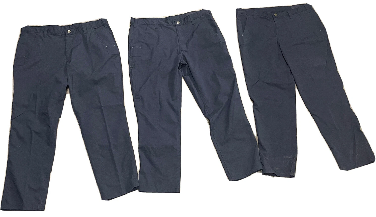 3 Carhartt 38x30 Men's Navy Blue Bicomponent Lightweight Pants 74533-20