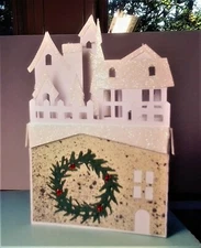 dimensional christmas card folds flat to fit envelope