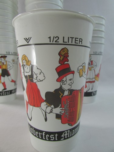 Vintage 26er Set Oktoberfest Miami 1/2 Liter Deutsches Bierfest Plastikbecher - Bild 15 von 21