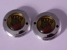 Gios gold crankset dust caps fit Campagnolo record shimano ofmega retro kult