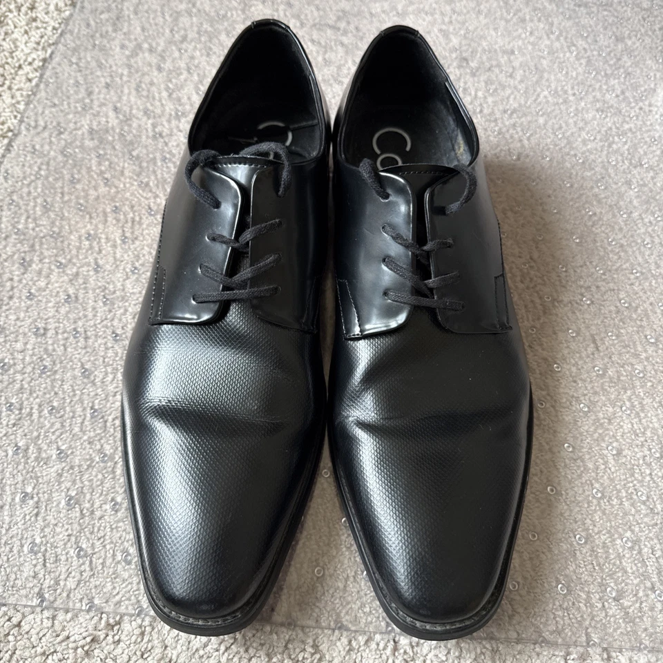 Calvin Klein 男式 RAMSES 系带连衣裙牛津鞋黑色 13 码 — 第 3/4 张图片