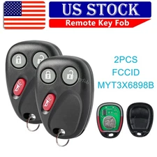 2 For 2002-2009 Chevrolet Trailblazer GMC Envoy Keyless Entry Remote Key Fob