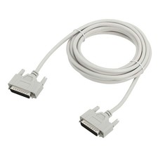 Beige DB25 Parallel Port Printer Cable Male To Male Converter 8.9Ft 2.7m