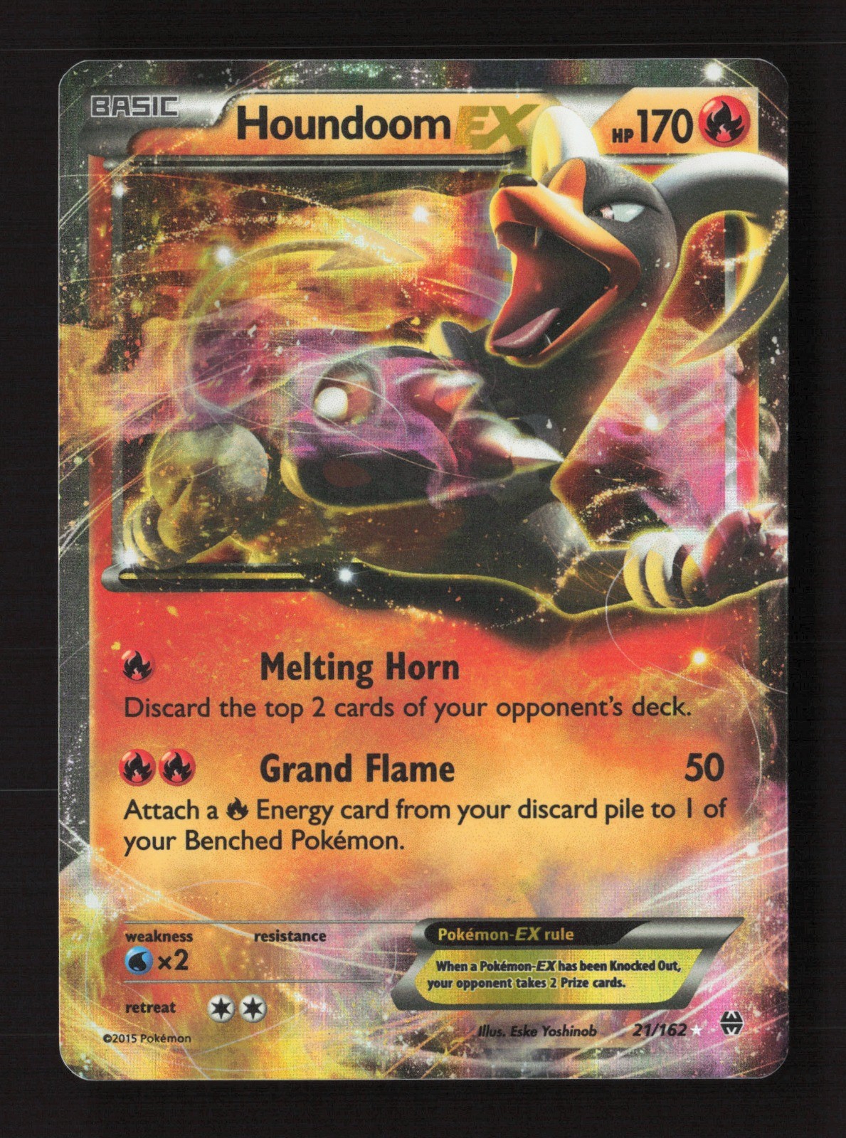 Houndoom EX 21/162 Holo XY - BREAKthrough LP Pokémon TCG