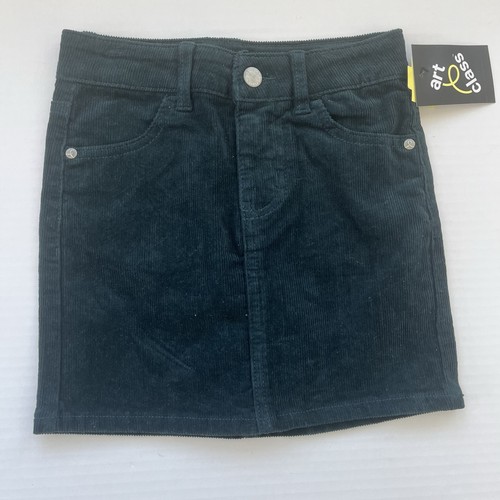 Art class kids dark green corduroy skirt size small 6/6X new w/ tags, Adj. Waist - Picture 1 of 9