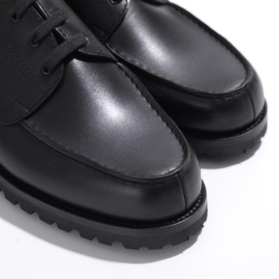 JM WESTON Men's Yachting Derby #690 Leather Shoes in Black Soft