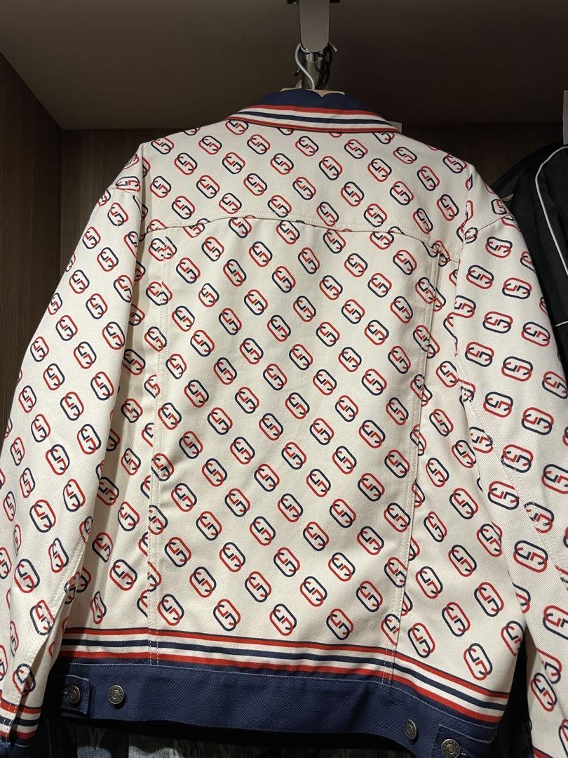 Gucci Logo Pattern Jacket EU46 Spring/Summer Used… - image 4