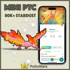 Pokémon PTC Go - Shiny Moltres - 80K Stardust✨Special Background✨