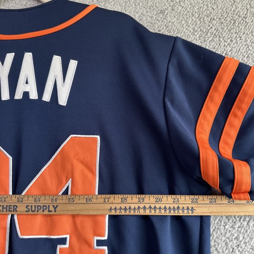 Houston Astros Jersey Nolan Ryan Button Up Cooperstown Collection Large - Picture 8 of 9