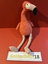 JELLYCAT CORDY ROY PINK FLAMINGO BIRD SOFT PLUSH BEANIE TOY 18” INCH RETIRED
