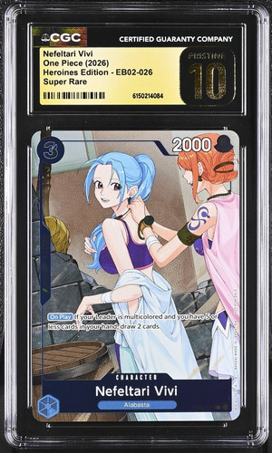 2026 One Piece Heroines Edition Nefeltari Vivi #EB02-026 CGC 10 PRISTINE