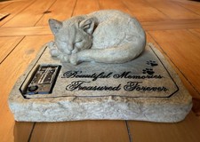 Cat Memorial Stones Headstone Memorial Garden Stone Tombstone, Pet Grave Markers