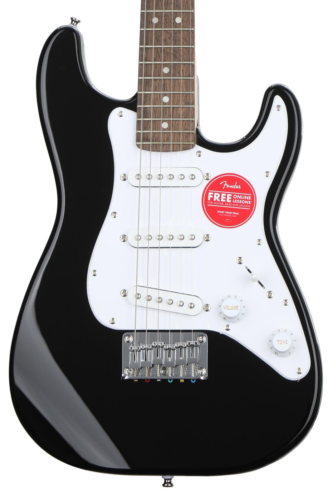 Электрогитара Squier Mini Strat - черная с лавровым грифом
