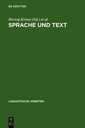 Sprache und Text (Hardback)