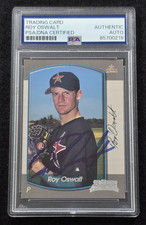 2000 ROY OSWALT Signed Bowman ROOKIE Baseball Card-HOSTON ASTROS-PSA. rookie card picture
