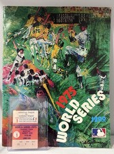 MLB 1975 World Series Game 1 Ticket and Program Boston Red Sox V Cincinnati Reds