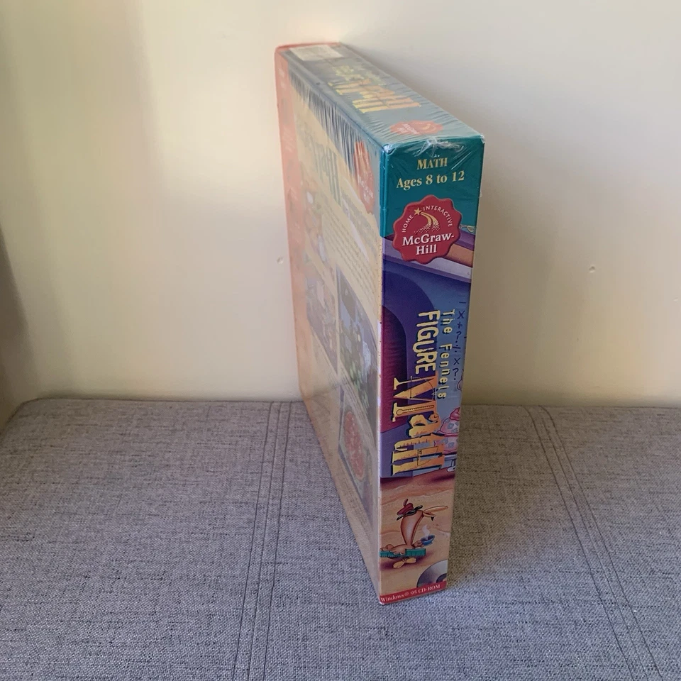 VTG Sealed 1996 The Fennels Figure Math CD Rom Windows 95 Big Box. Mcgraw Hill - Image 3 of 4