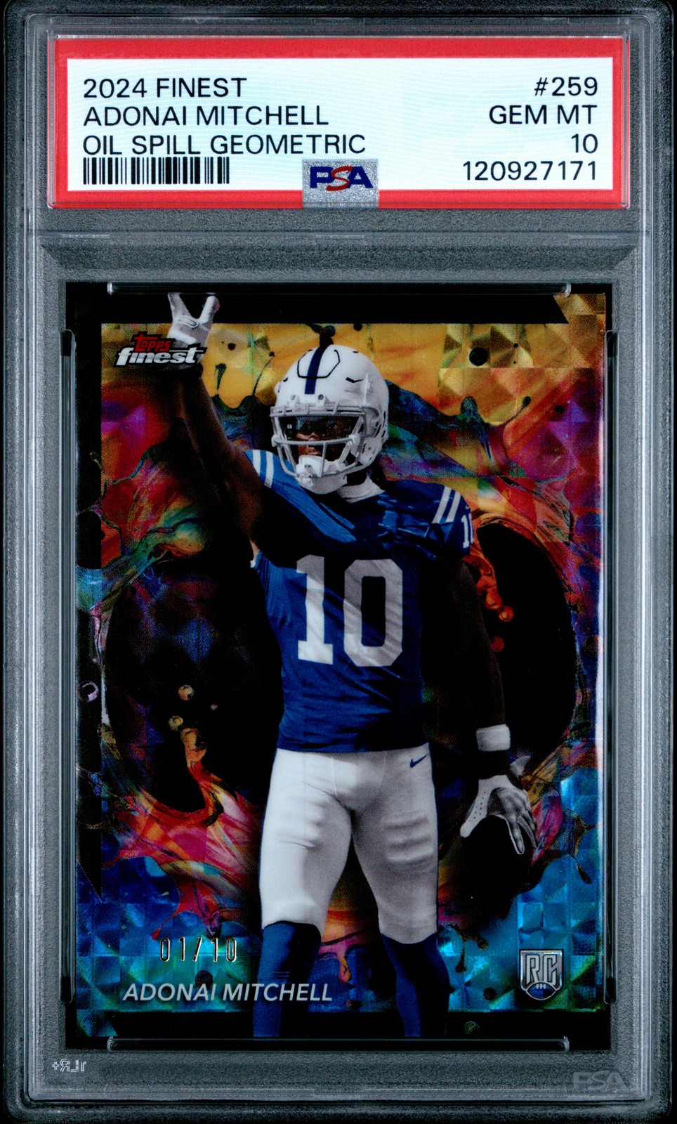 Adonai Mitchell Topps Finest #259 Oil Spill Geometric