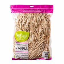 Large Brown Natural Raffia Premium Grade 0.2 Inch Craft Decor Material