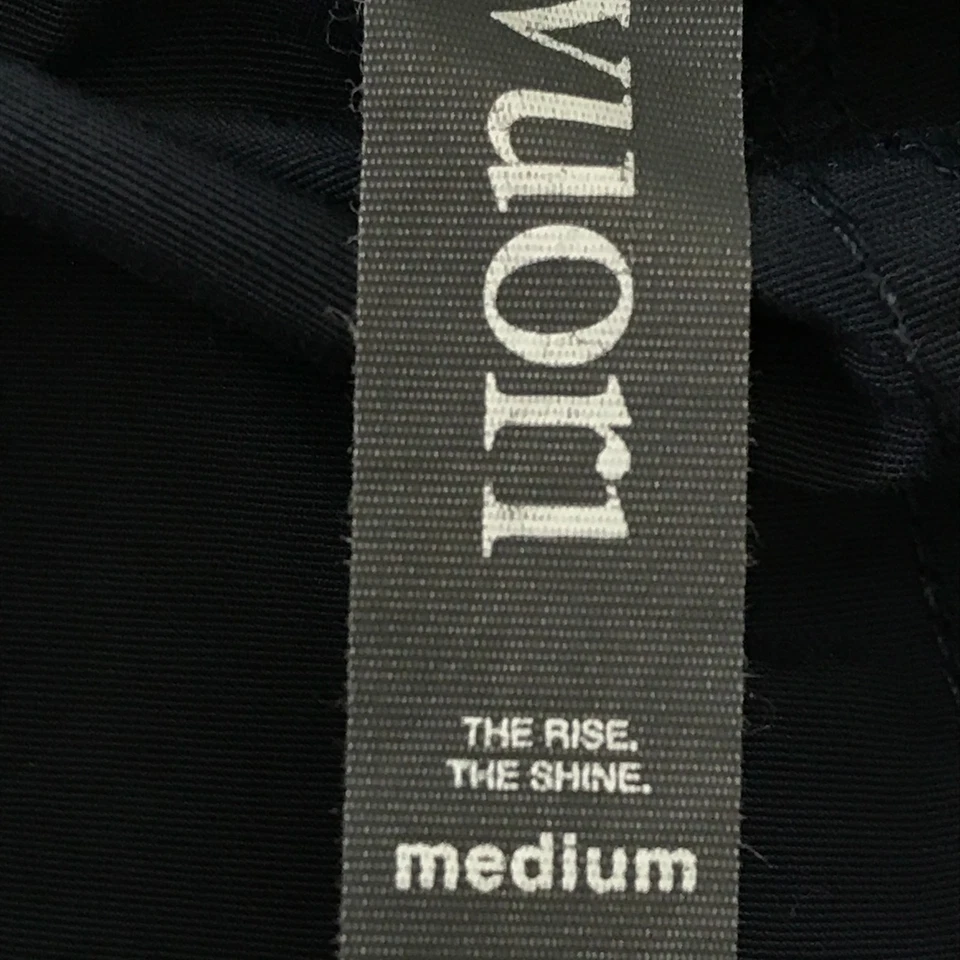 Vuori Sunwashed Shorts Women M Blue High Rise Tie Waist Pocket Athleisure - Image 3 of 4