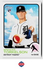 2022 Topps Heritage #531 Spencer Torkelson Rookie Card. rookie card picture