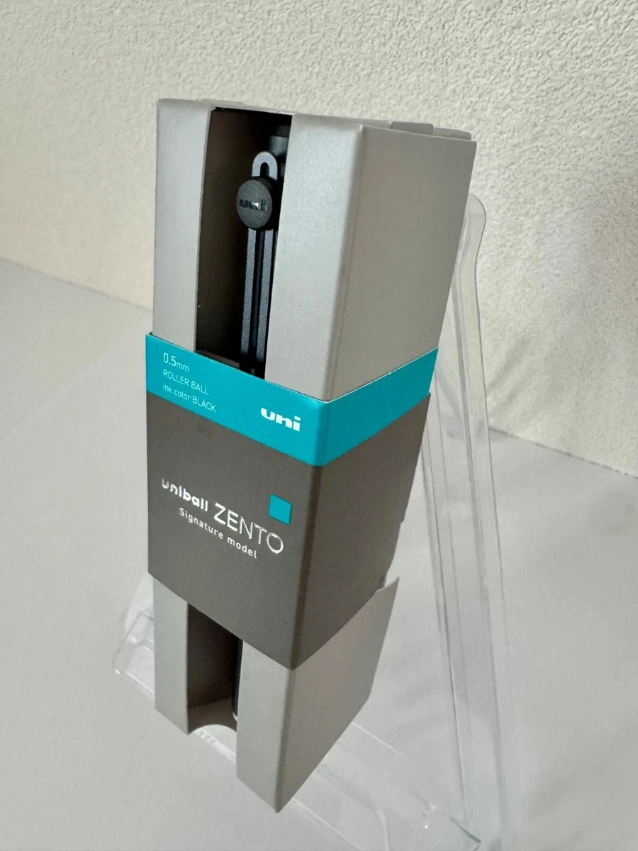 uni-ball Zento Signature Model Metallic Black 0.5mm Gel Pen Made in Japan