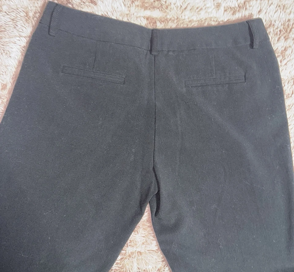 Pantalones de vestir negros Starcity - Talla S - Corte bota/acampanado, pantalones de trabajo elásticos Foto 4 de 4
