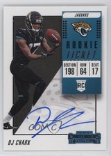 2018 Panini Contenders Rookie Ticket RPS Variation Red Zone DJ Chark Jr Auto nd3