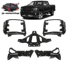 Front Bumper Support Mount Bracket Set For 2016-2018 Chevrolet Silverado 1500