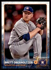 2015 Topps Brett Oberholtzer Houston Astros #673