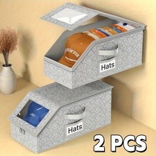 1/2PCS Multi-functional stackable storage Organizer,Caps Hat Organizer