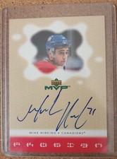 2000/01 UPPER DECK UD MVP NHL HOCKEY CARD #MR MIKE RIBEIRO NM AUTO AUTOGRAPH