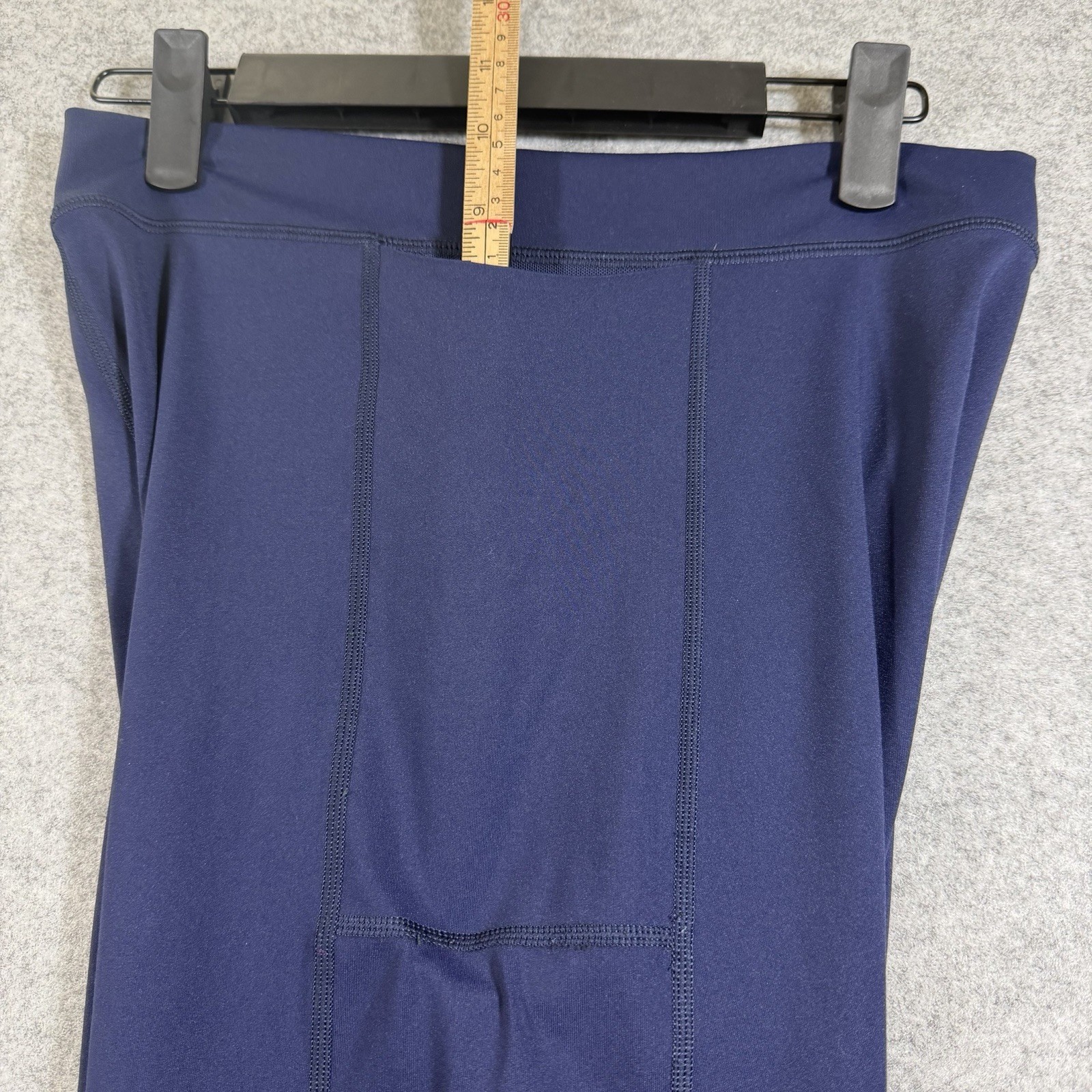 Aerie OFFLINE Leggings Womens L Navy Blue 7/8 Hi Rise Side Pockets Yoga Running thumbnail 8