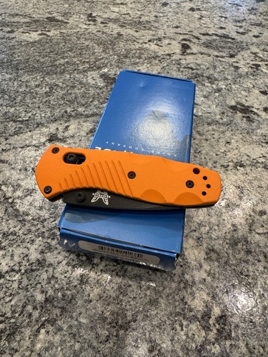 Benchmade 585 Orange Mini Barrage Knife In D2 585BKD2-ORG RARE - Bild 7 von 8