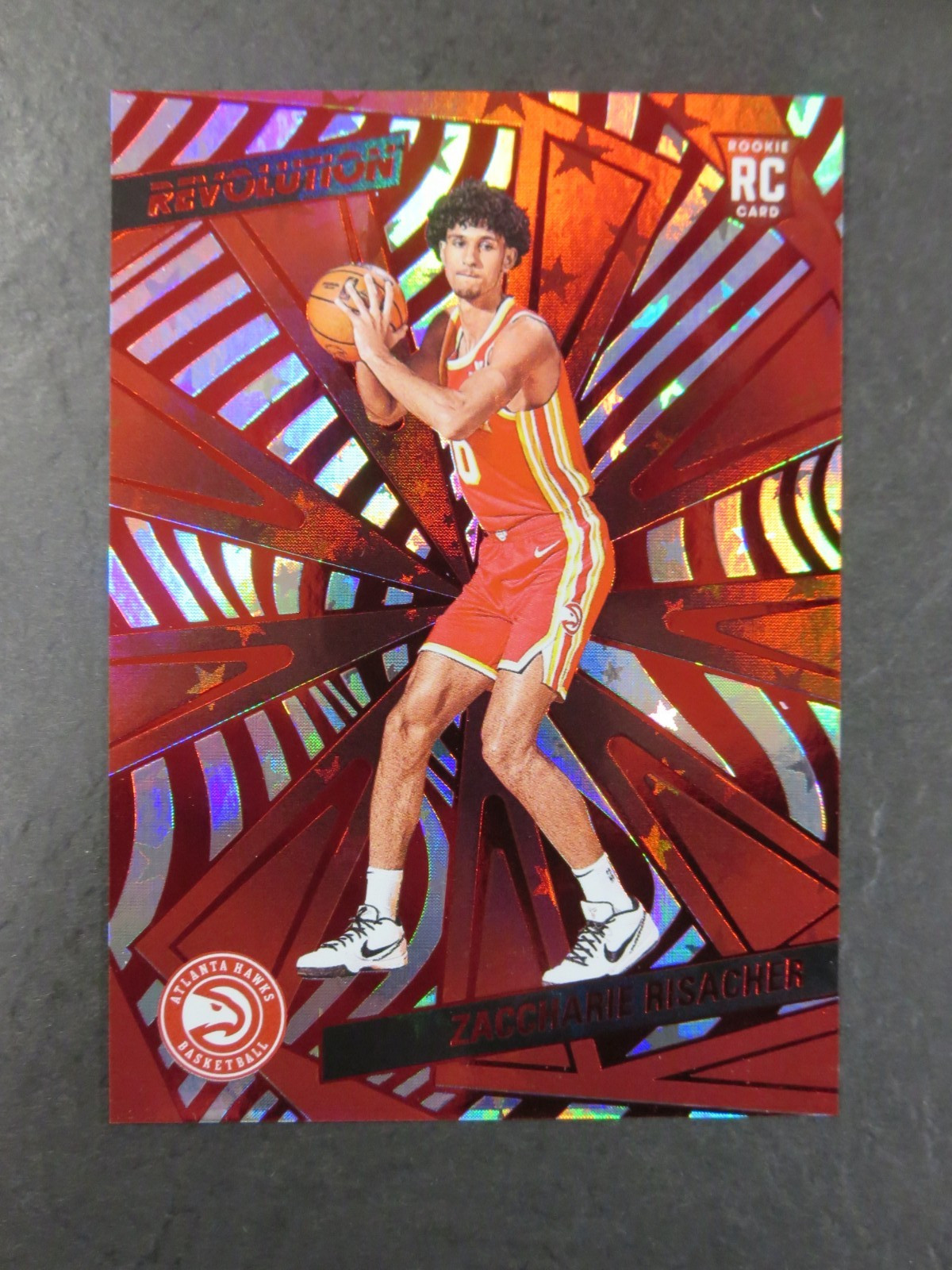 2024-25 Panini Revolution Rookies Zaccharie Risacher #104 Red Astro /299 RC