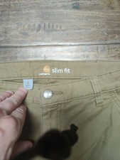 Carhartt Women's Carpenter Work Pants, Size 6 Tall, Slim Fit