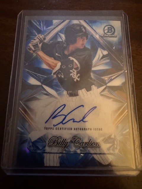 Billy Carlson 2025 Bowman Draft Sapphire Selections Auto Chicago White Sox