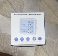 Smart WiFi Temperature Humidity Sensor, Wireless Thermometer Hygrometer, Buil...