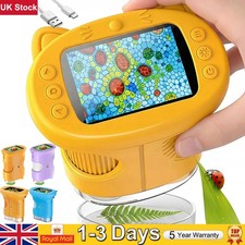 1000X Handheld Microscope for Kids 2.4" Screen Rechargeable Mini Pocket Digital